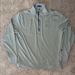 Green Quarter-Zip Golf Pullover